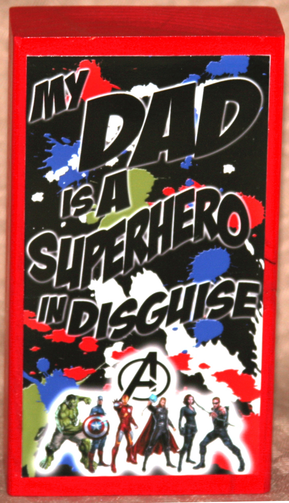 Superhero Dad Avengers Standing