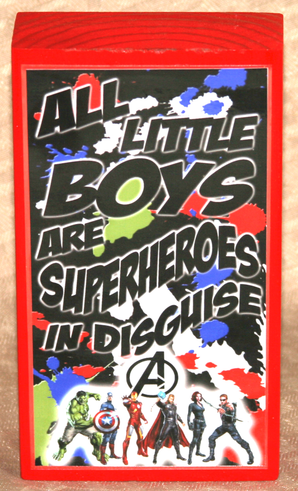 Superhero Boys Avengers Standing