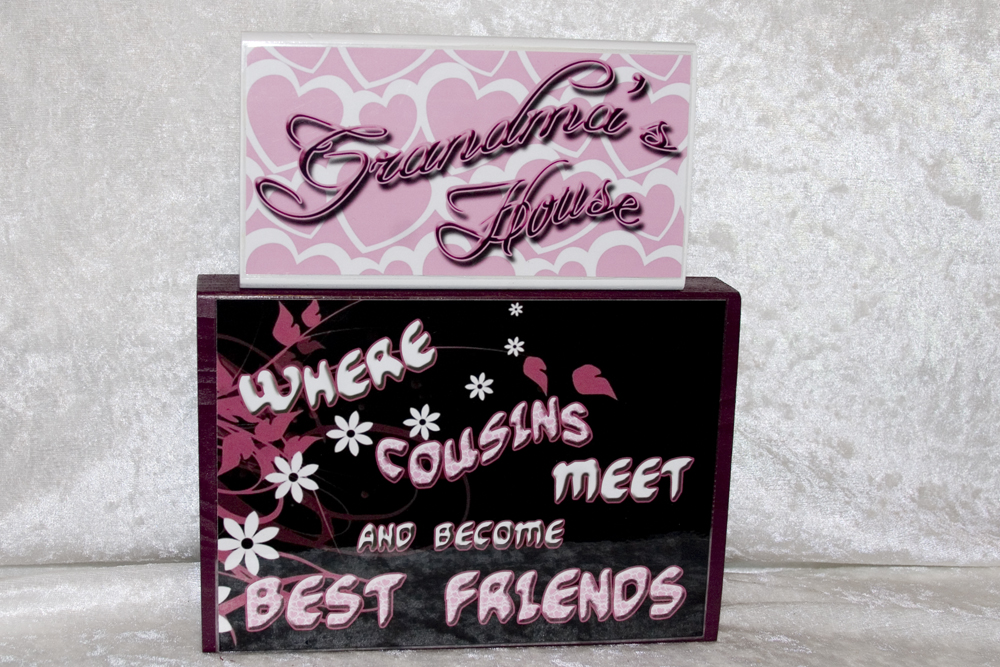 Grandma's House Stackable Where Cousins Meet (pink) - Click Image to Close